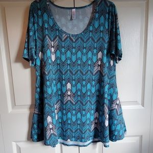 LuLaRoe Perfect T size M aztec print